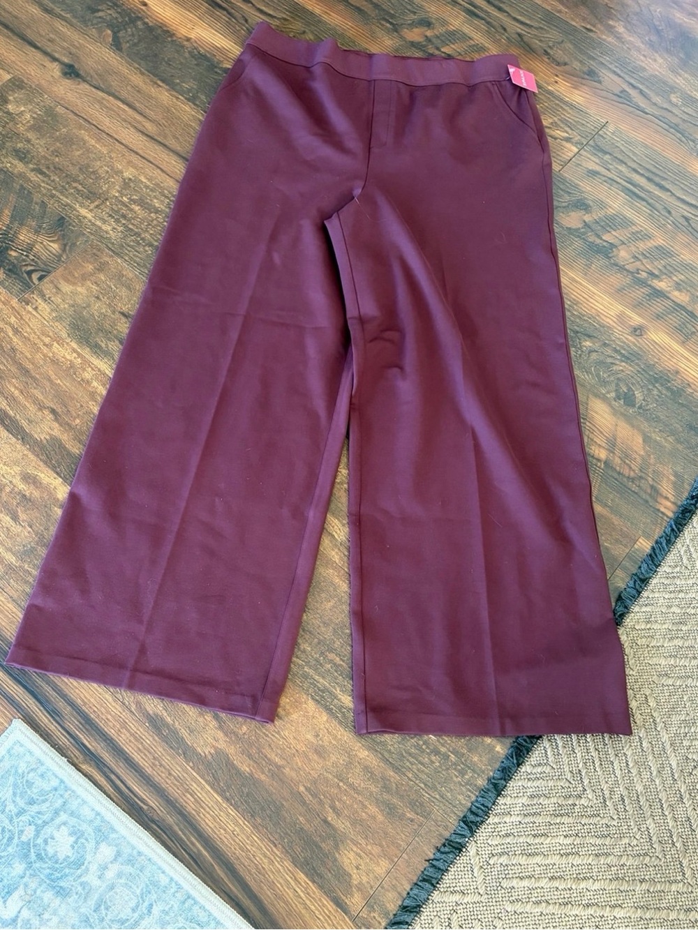 Spanx Womens Pants The Perfect Fit Ponte Wide Leg High Rise  Size 3X NWT